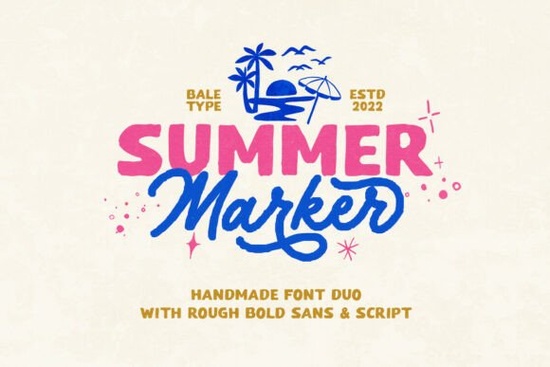 Summer Marker Font